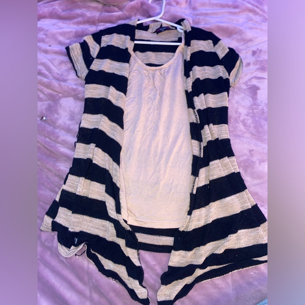 Two piece dress shirt.